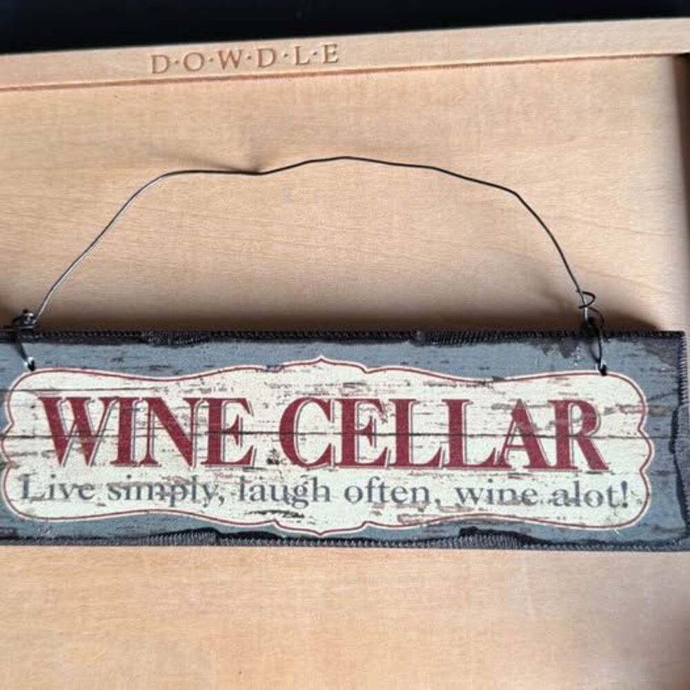 Dowdle Wine Cellar Decorative Hanging Sign